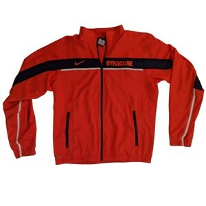 Nike Syracuse Orange Elite Dri-FIT Track Jacket Mens Large Full Zip Orange Navy